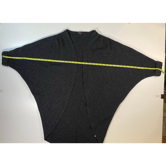 James Perse Cashmere Cocoon Cardigan Sz 0 Charcoal Open Front Dolman Cozycore - Picture 4 of 10